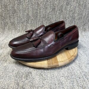 Allen Edmonds Grayson Men's Sz 11.5 A Burgundy Leather Tassel Loafer Dress Shoes
